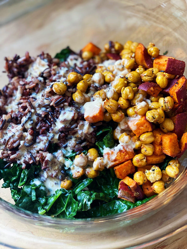 Sweet Potato Chickpea Buddha Bowl