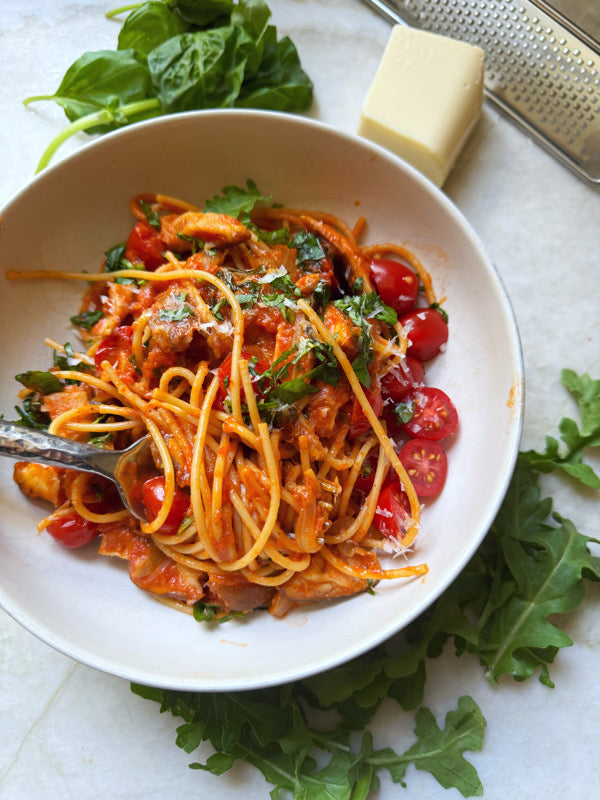 Creamy Marinara Mushroom Pasta