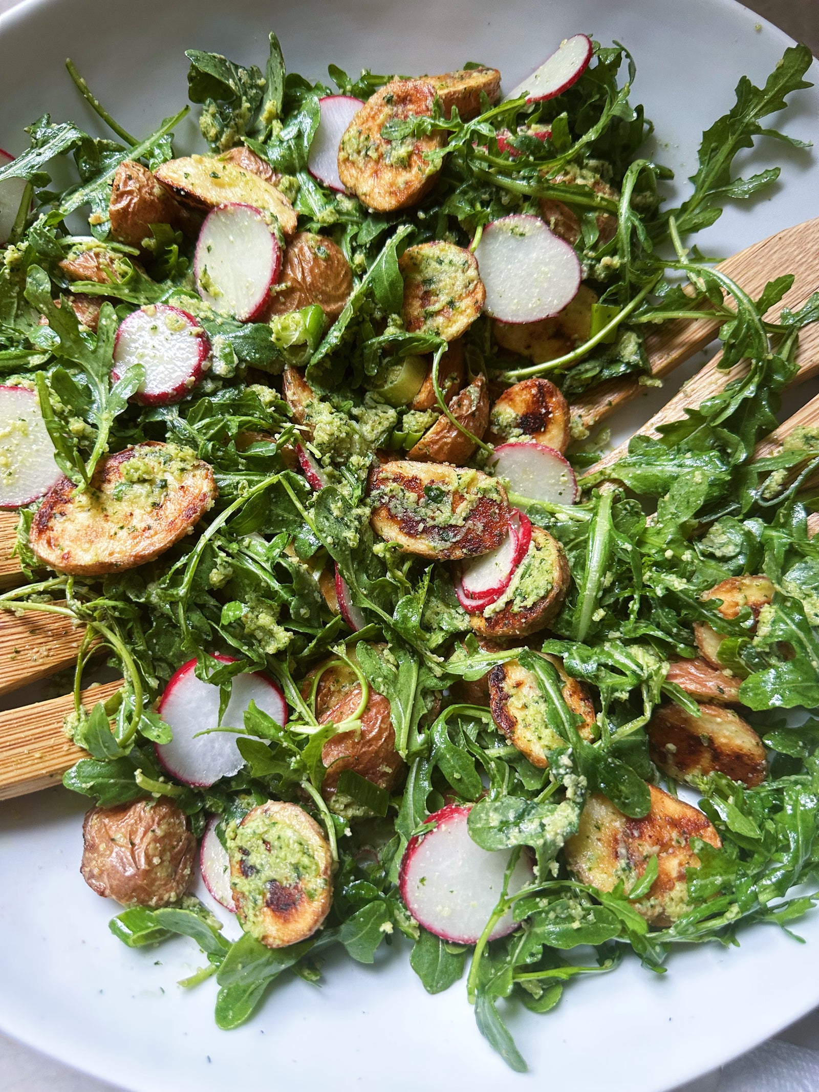 Pesto Potato & Arugula Salad