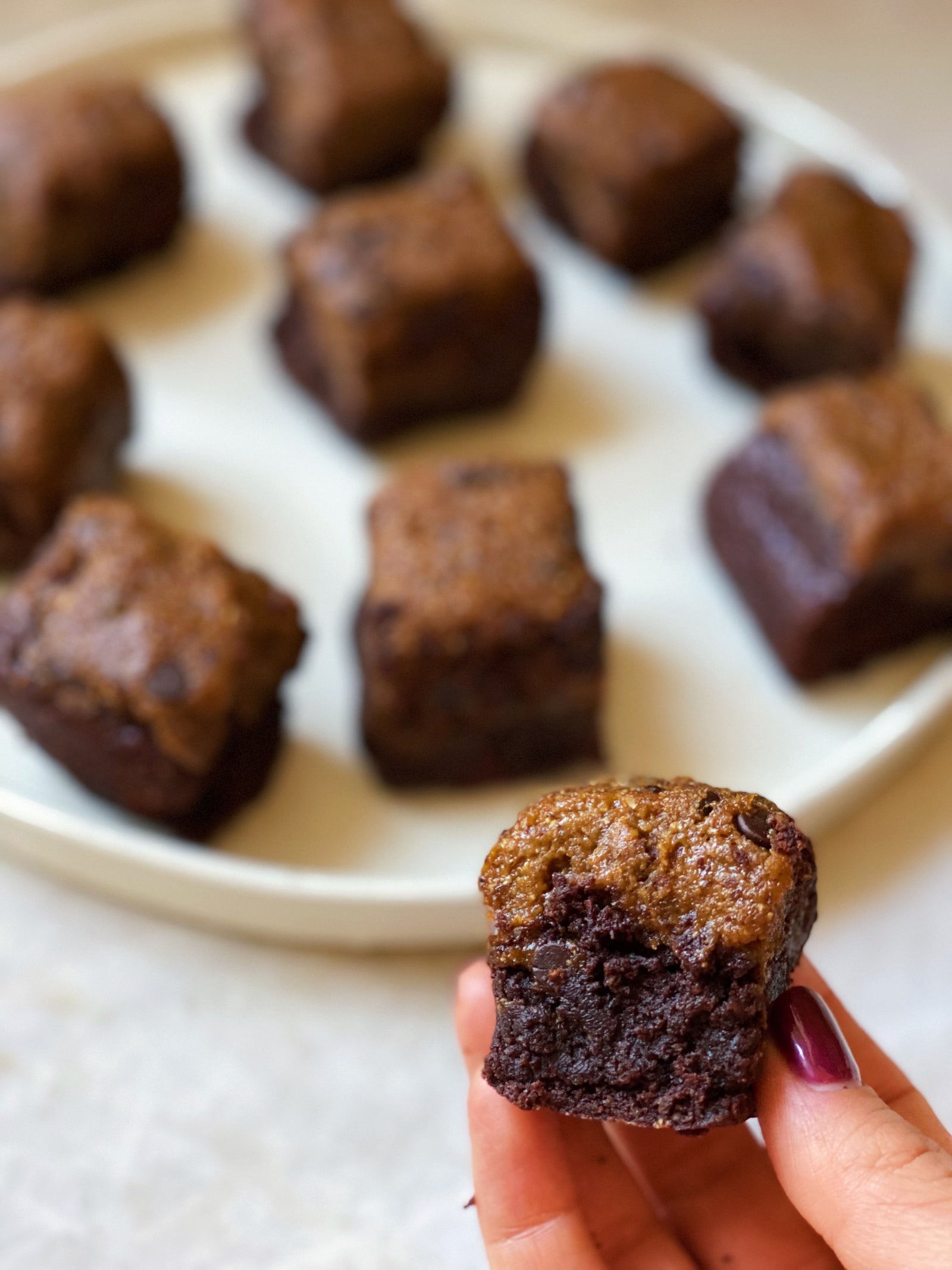Pumpkin Cookie Dough Brownie