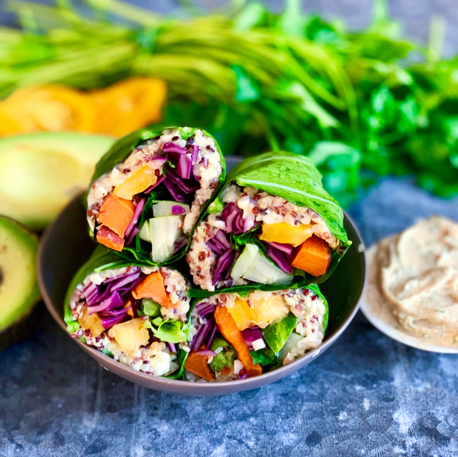 RAINBOW COLLARD WRAP