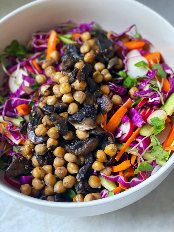 Rainbow Slaw + Sautéed Veggies