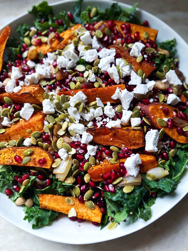 Winter Reset Kale & Sweet Potato Salad