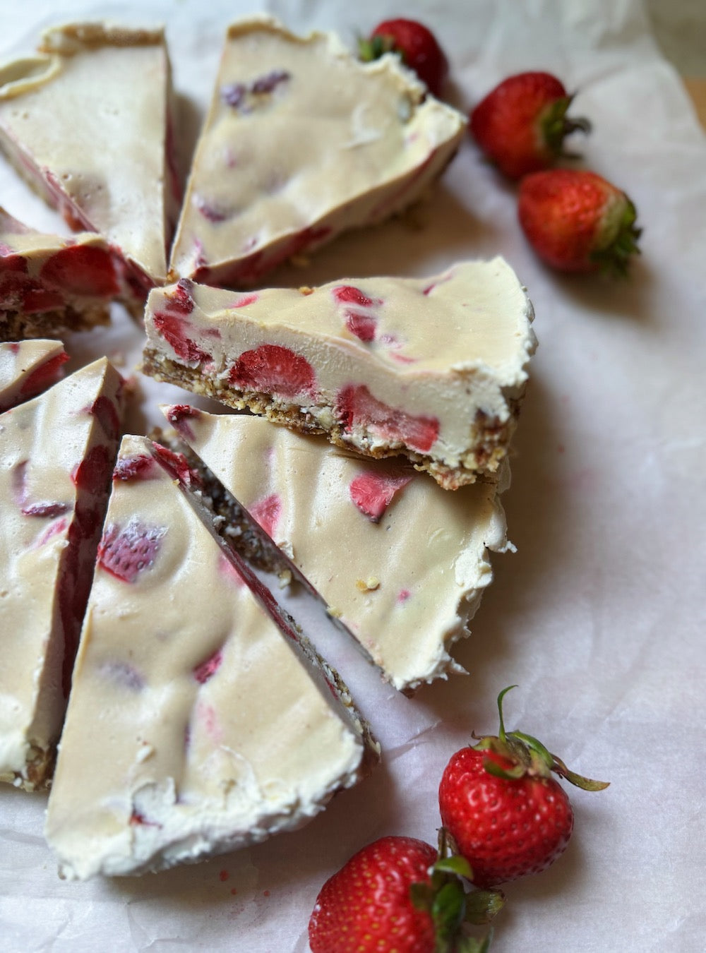 Roasted Strawberry Cheesecake