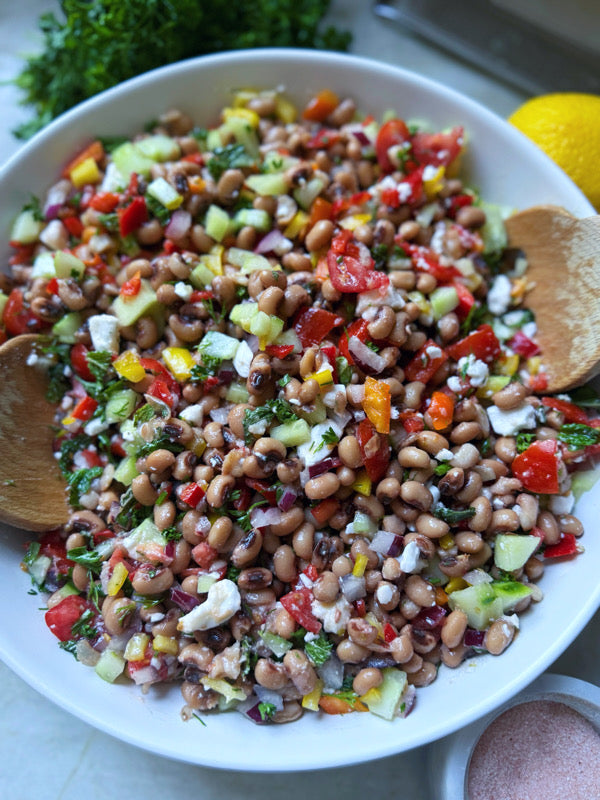 Greek Black-Eyed Pea Salad "Mavromatika Salata"