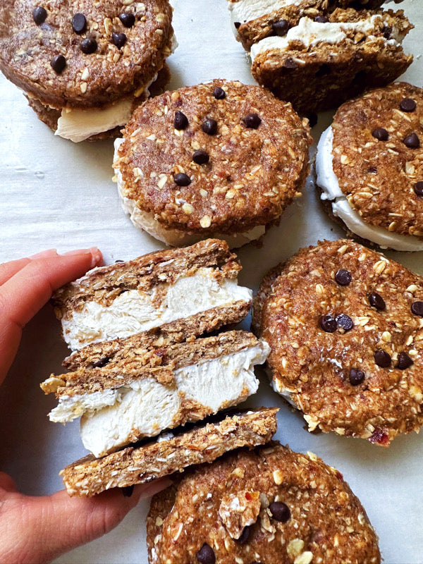 Chocolate Chip Cookie "Ice Cream" Sandwiches