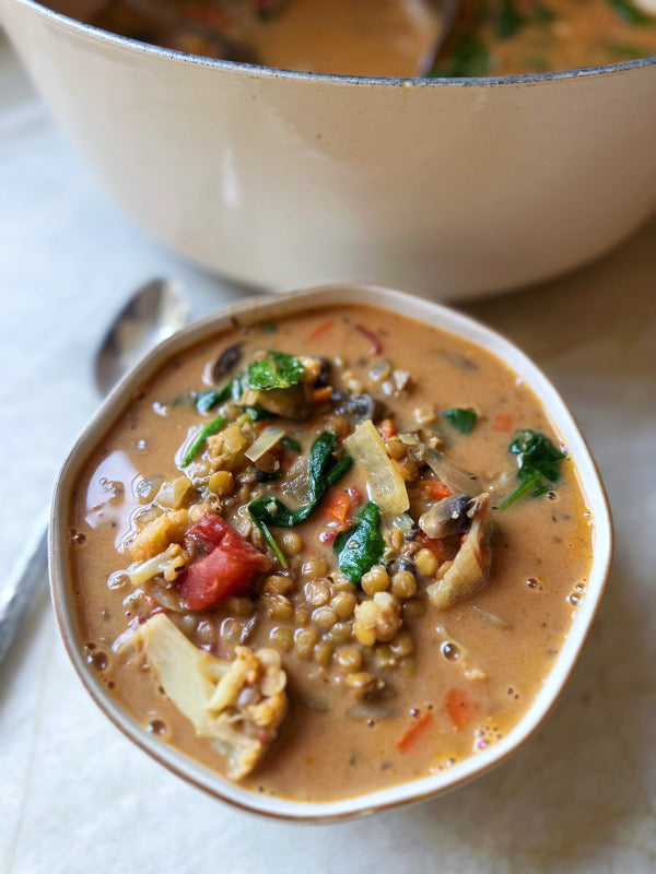 Creamy Tomato Lentil Soup