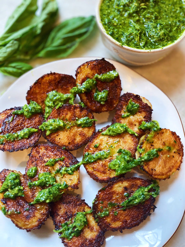(extra) Crispy Pesto Potatoes
