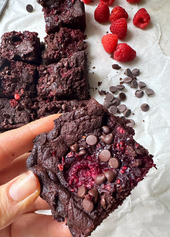 Chocolate Raspberry Brownies Tasty As Fit