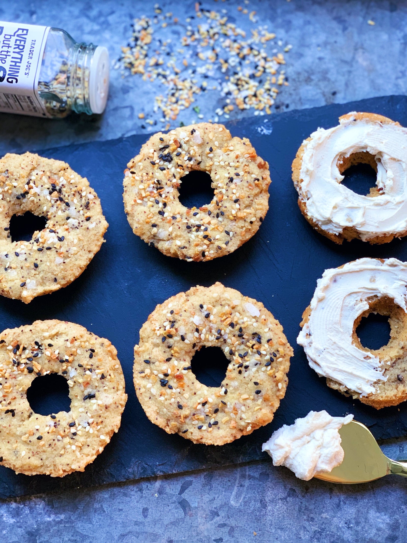 Homemade Everything Bagels (vegan & gluten free)