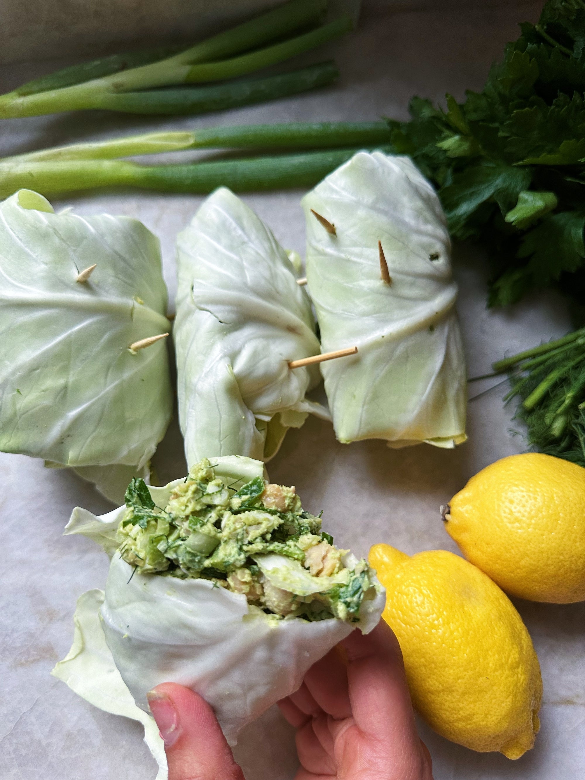 Green Goddess Cabbage Wraps