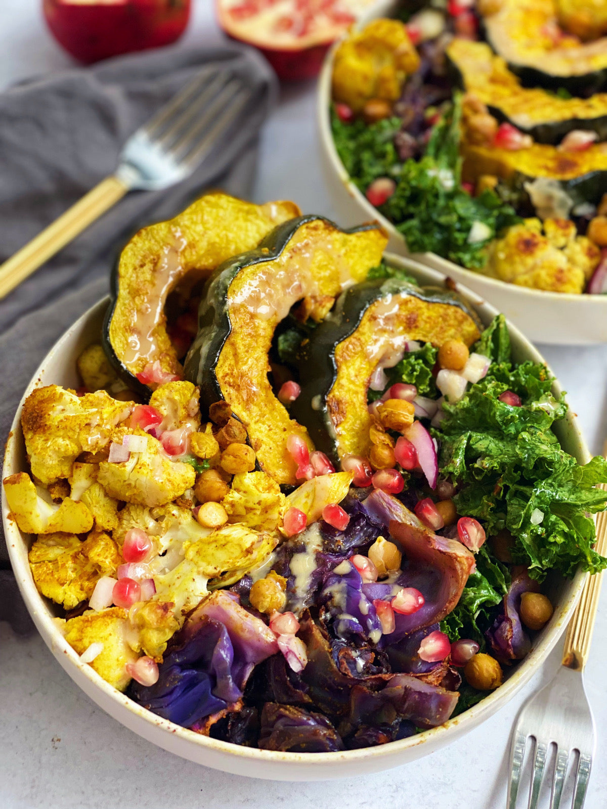 One-pan Curry Roasted Vegetable Bowl