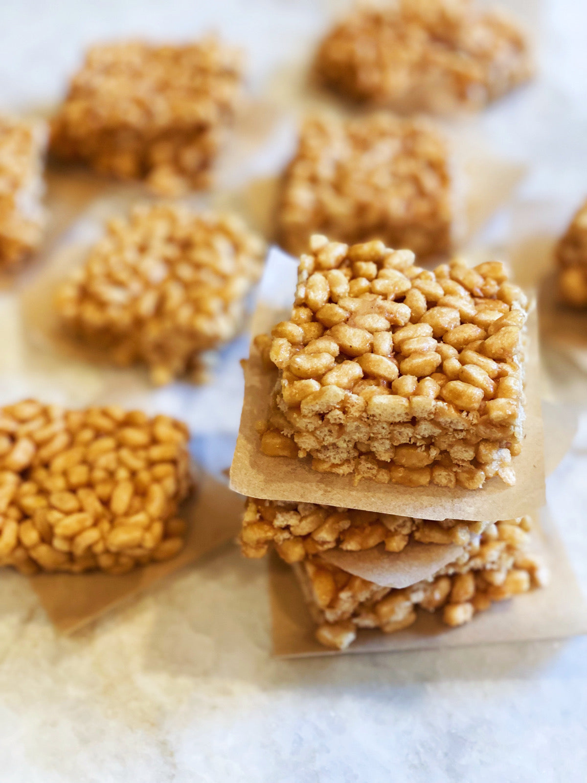 Marshmallow-Less Rice Crispy Treats - Tasty As Fit