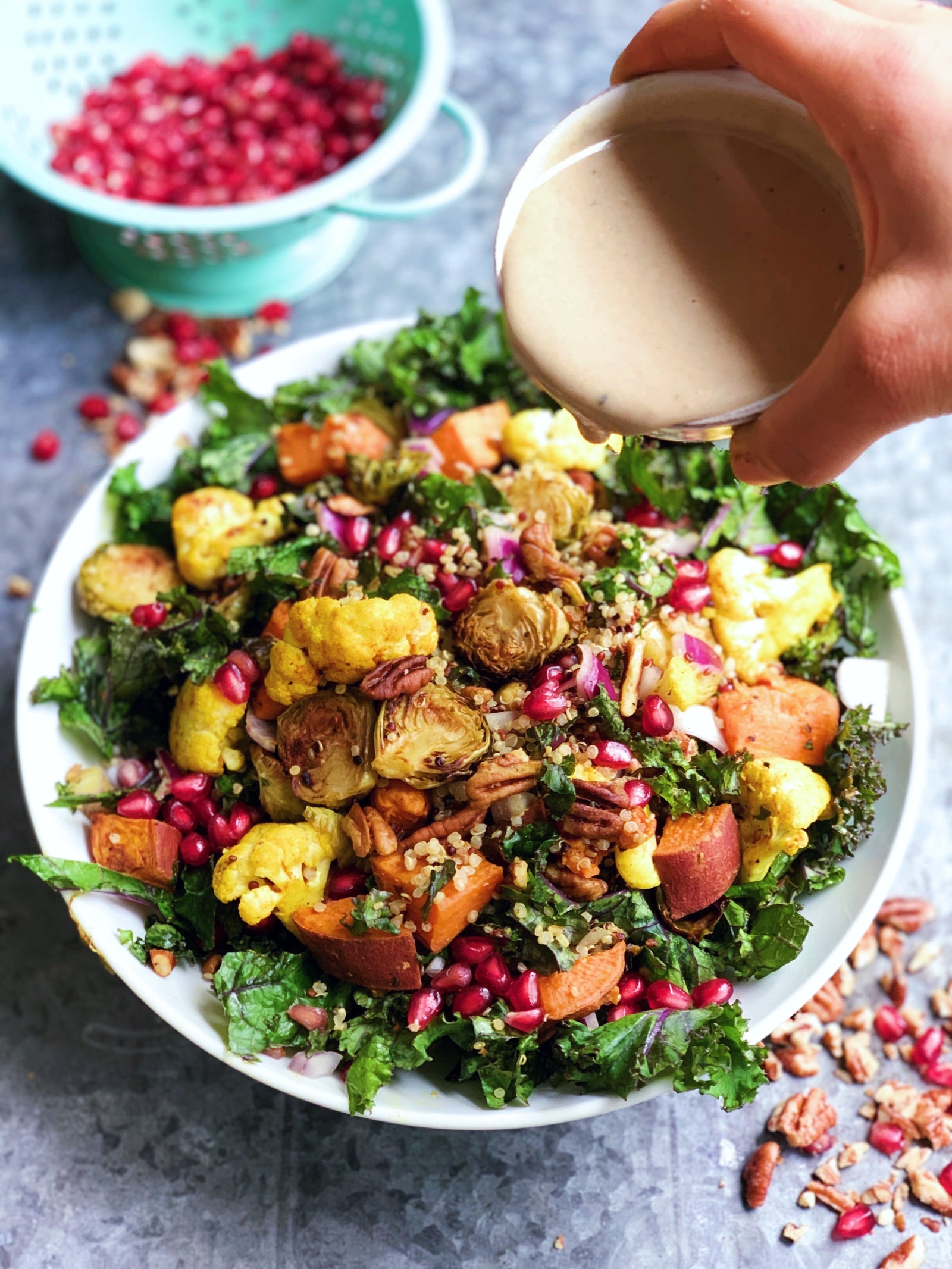 CURRY ROASTED CAULIFLOWER HARVEST SALAD