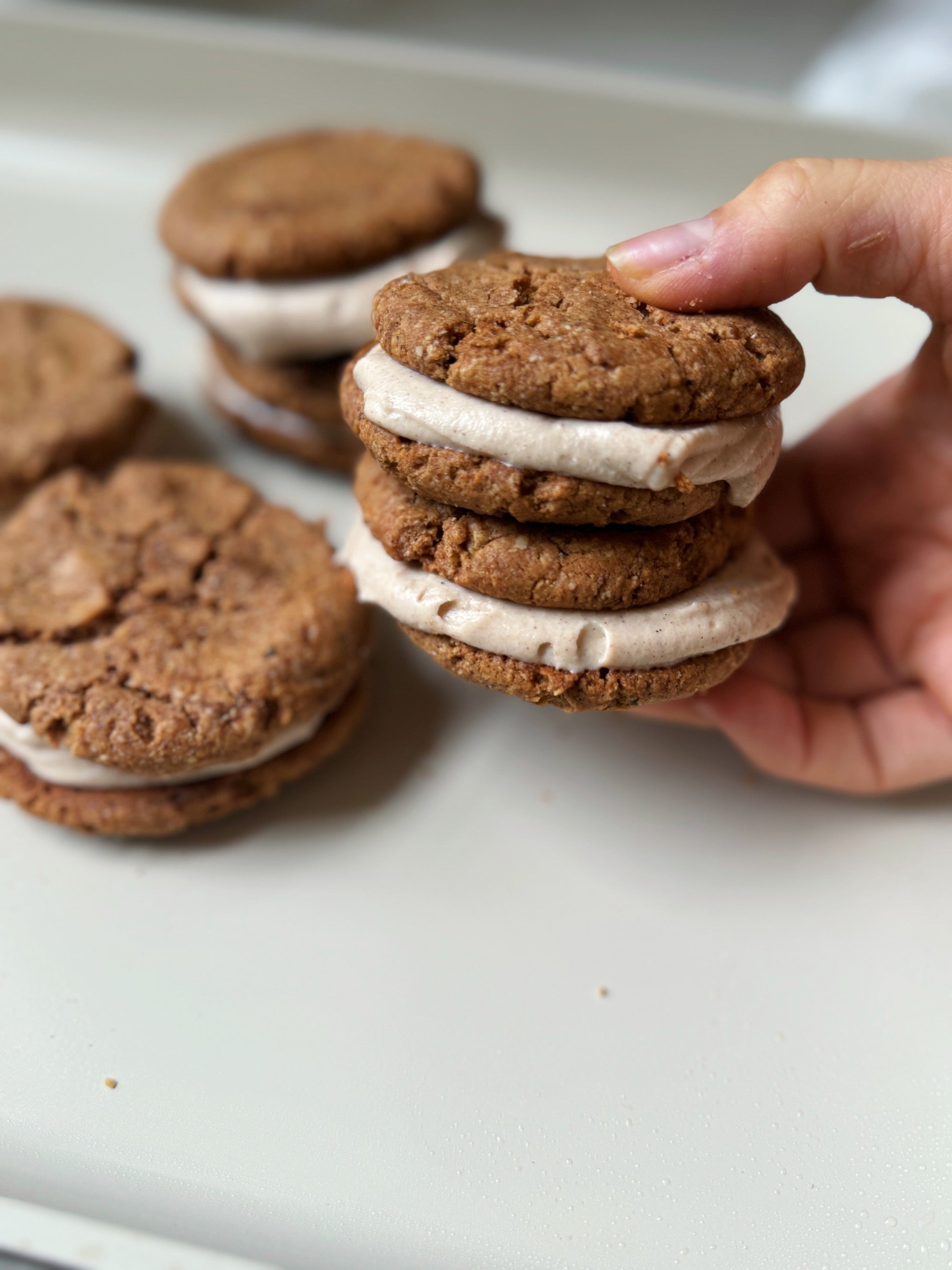 Chai Cream Pies w/ a Maple Buttercream Filling