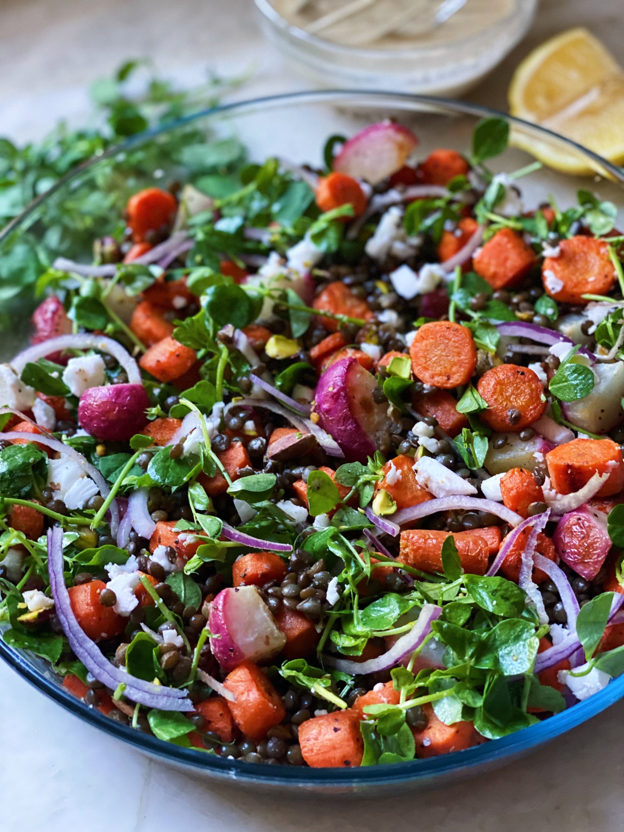 Roasted Carrot & Lentil Salad