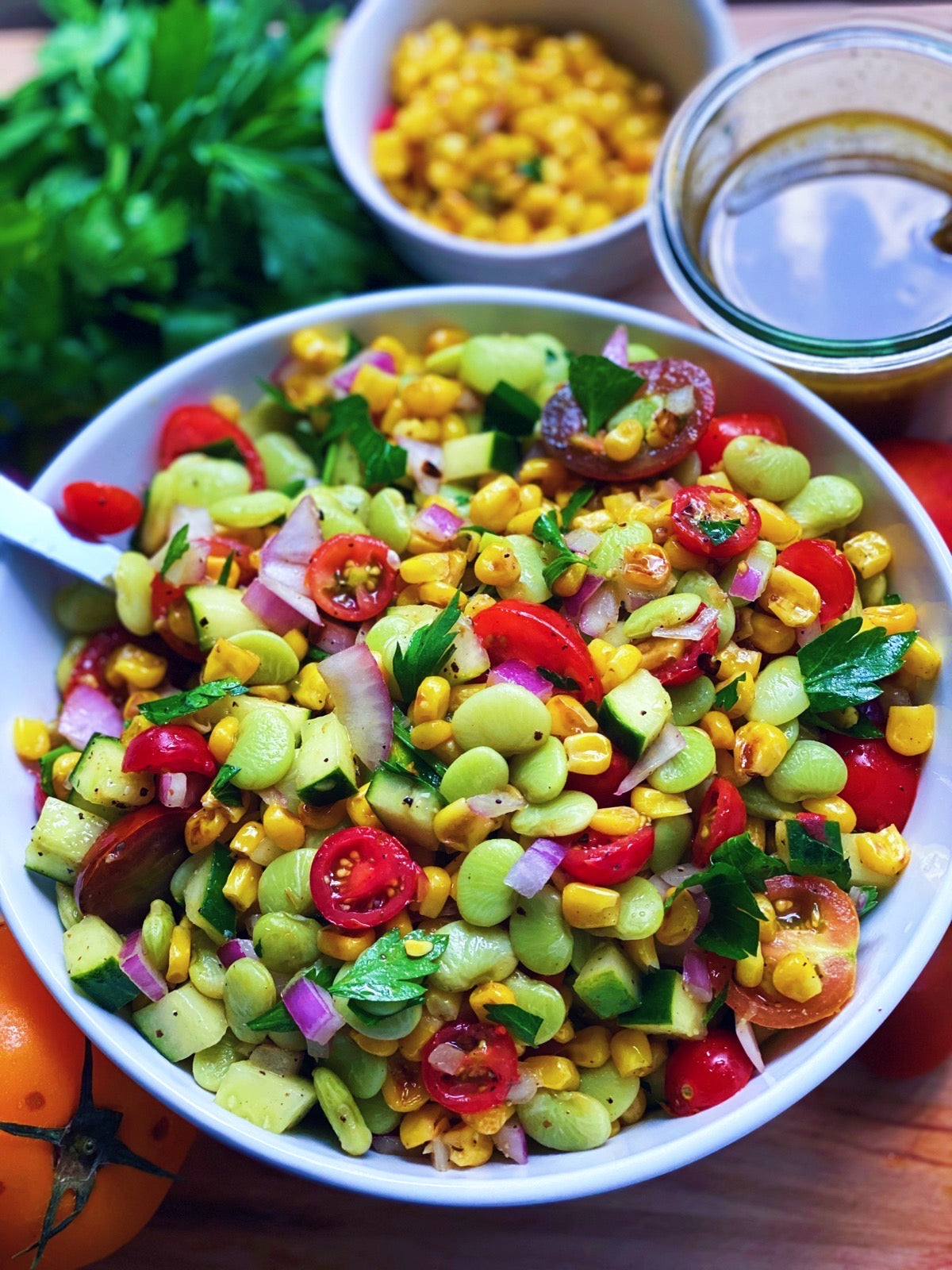 Summer Lima Bean & Roasted Corn Salad